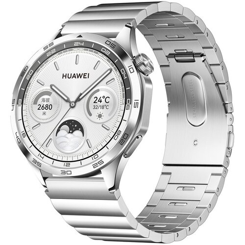 INF združljiv 22mm jekleni pa&scaron;ček za uro huawei watch 4 pro, GT4 - hitra sprostitev silver, (5000090619) Cene