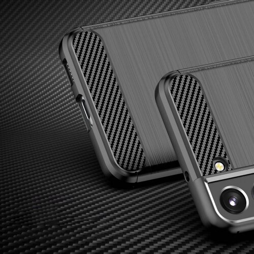  Silikonski ovitek za Samsung Galaxy S23 Plus 5G - mat carbon črn Slike