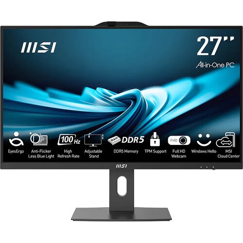 MSI PRO AP272P 14M all-in-one računalo Core i5 / 16 GB RAM / 512 GB SSD / 27" FHD / Windows 11 Pro crni Cijene
