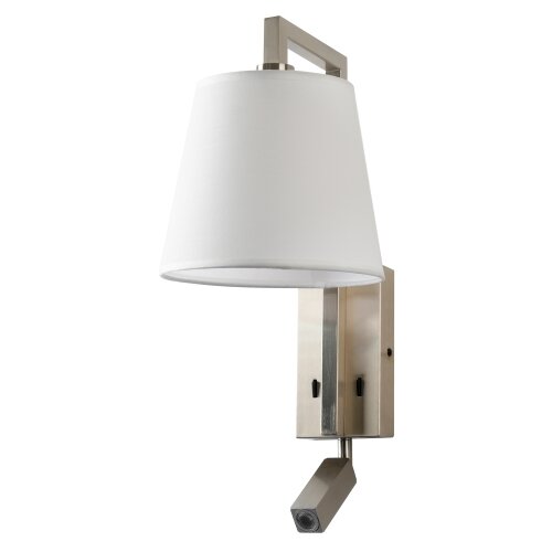  Brilagi - LED zidna lampa RAYA 1xE14/40W/230V + LED/3W bela/mat hrom Slike
