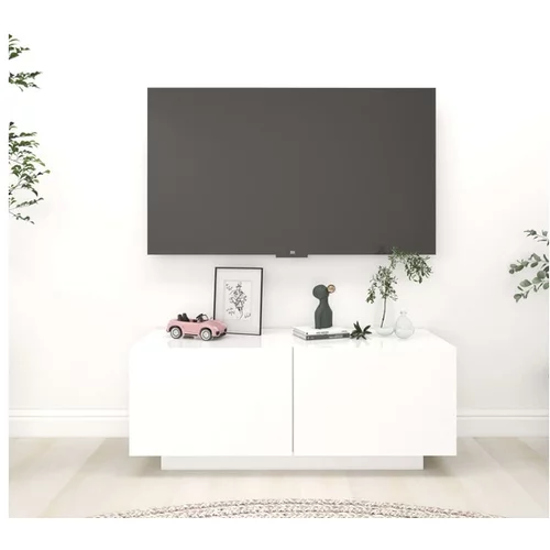  TV omarica bela 100x35x40 cm iverna plošča