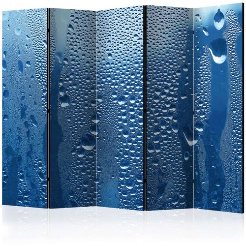  Paravan u 5 dijelova - Water drops on blue glass II [Room Dividers] 225x172 Cijene