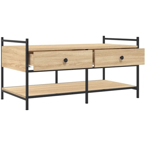  Stolić za kavu boja hrasta 99x50x50 cm konstruirano drvo Slike