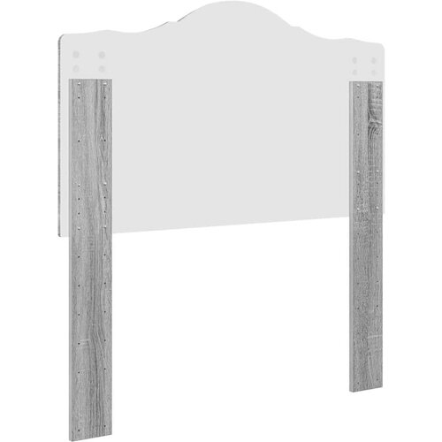  Uzglavlje s uzglavljem Siva Sonoma 100 cm Konstruirano drvo Slike