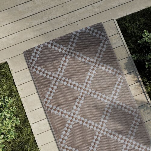 vidaXL Zunanja preproga rjava 80x250 cm PP Cene