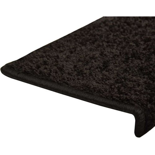  Tepisi za stepenice 15 kom 65x21x4 cm crni Slike
