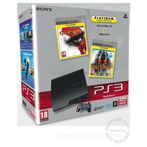 Sony Playstation 3 320GB+GOW 3+Killzone 3 PLT igračka konzola Slike