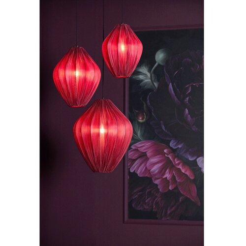 Light &amp;amp; Living Bordo viseća svjetiljka s tekstilnim sjenilom &amp;oslash; 12 cm Verita &amp;ndash; Slike