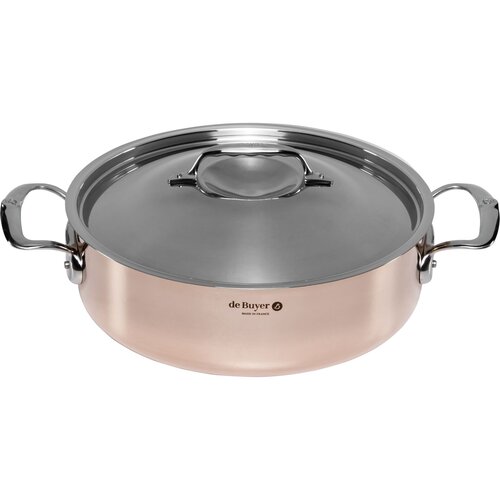 De buyer Prima Matera Saucepot copper/steel low 28cm induction Slike