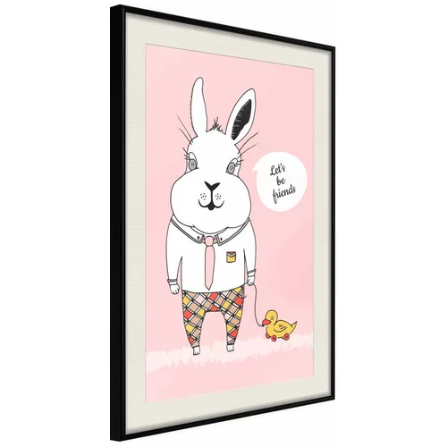  Poster - Friendly Bunny 20x30