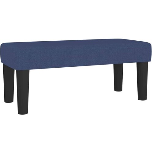  Klupa plava 70 x 30 x 30 cm od tkanine Slike