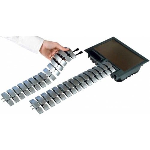 Boschmann fleksi kanalica-zmija dimenz.24x90x1000mm,dvokomorna,srebrna 930.033 Slike