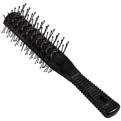 Generic Masažni glavnik, rebrasti glavnik, mehki zobje, ergonomski ročaj, brez vozlov, profesionalni salon za kodraste lase, črn glavnik, domači rebrasti glavnik za mo&amp;scaron;ke, (21127253) Slike