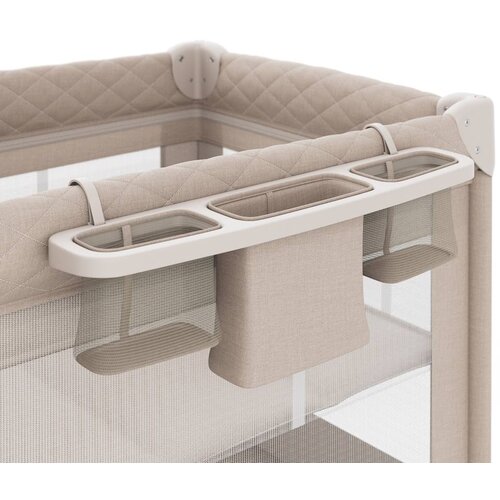 Kinderkraft Putni krevetić LEODY UP, Beige s dodacima Slike