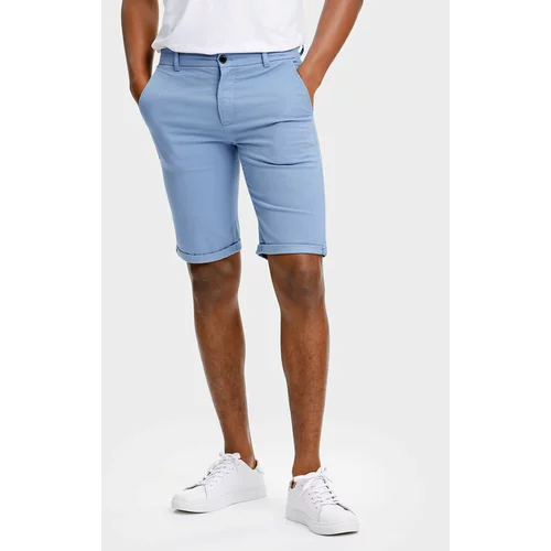 Lindbergh Kratke hlače iz tkanine 30-505044 Modra Slim Fit