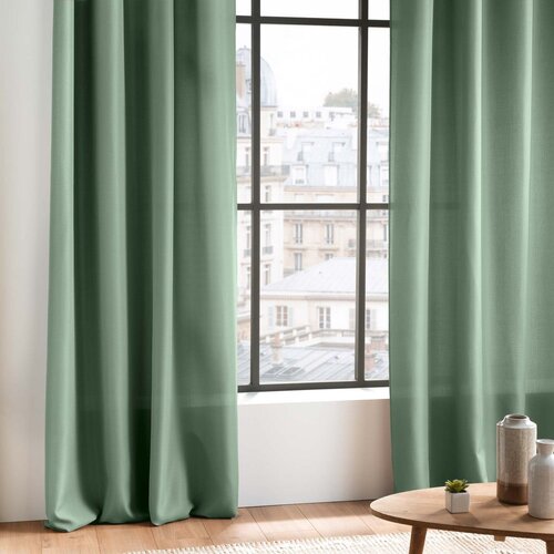 Douceur d int&amp;eacute;rieur Zelena zavesa 140x260 cm Essentiel &amp;ndash; Slike