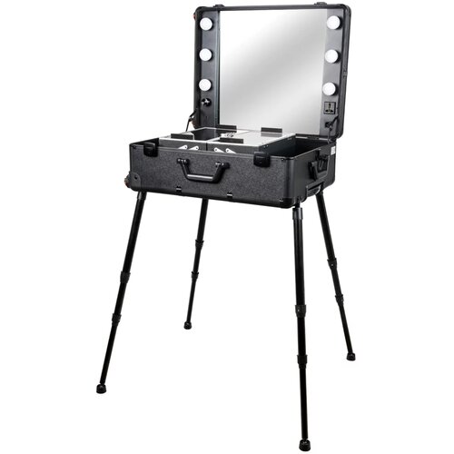 Accessories kofer za &amp;scaron;minku sa led sijalicama, crni Slike