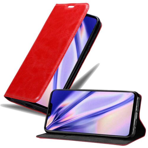 Cadorabo Ohi&scaron;je, združljivo z LG G8 ThinQ v rdeče jabolko - Za&scaron;čitni ovitek z magnetnim zapiranjem, stoječo funkcijo in režo za kartice, (20549034) Cene