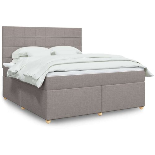  Krevet s oprugama i madracem smeđesivi 180x200 cm tkanina Cene