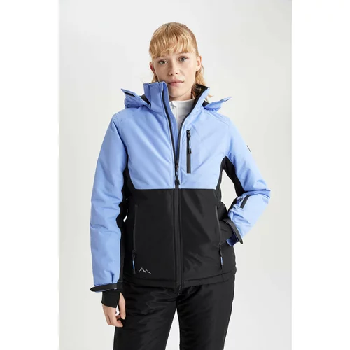 Defacto Su İtici Regular Fit Fleece Lined Ski Suit Puffer Jacket