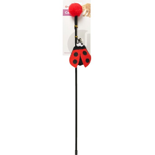 Flamingo igračka za mačke pecaljka happy bug dangler ladybug crvena Slike