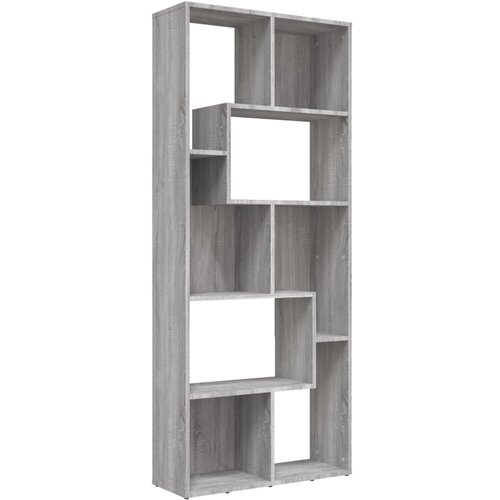 Maison Chic Knjižna omara - Knjižni regal siva sonoma 67x24x161 cm konstruiran les, (21726387) Cene