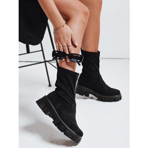 DStreet Botki damskie na platformnie czarne Slike