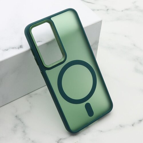 Maska silky magsafe za samsung S921B galaxy S24 5G/ zelena Slike