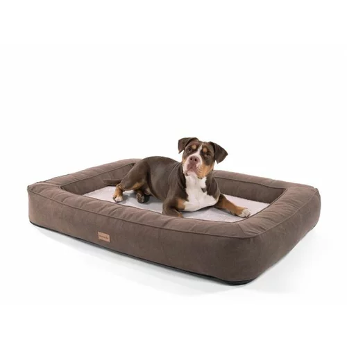 brunolie Bruno, ležišče za psa, košara za psa, pralna, ortopedska, nedrseča, zračna, spominska pena, velikost XL (120 × 17 × 85 cm)
