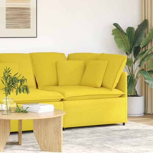  Modularna sofa Kutni modul s jastucima svijetložuta 100 cm Cene