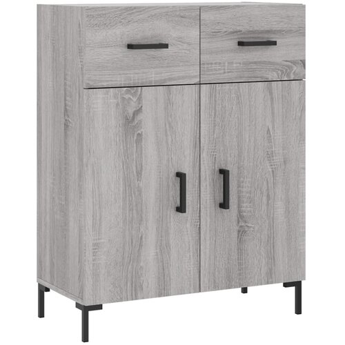  Visoka komoda siva sonome 69,5x34x180 cm od konstruiranog drva Slike
