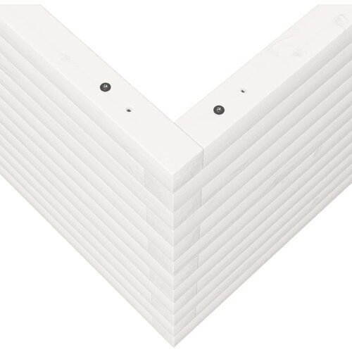  Vrtna sadilica bijela 60x60x45 5 cm od masivne borovine Slike