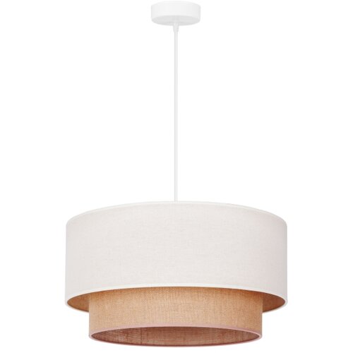  Duolla - BOHO luster na sajli 1xE27/40W/230V, prečnik 45 cm, krem/braon Slike