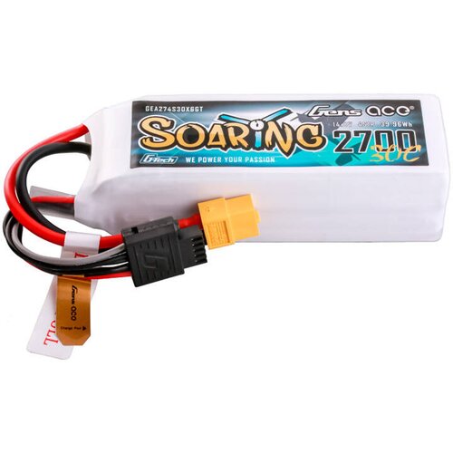 Gens ace G-TECH SOARING 2700MAH 14.8V 30C 4S1P LIPO XT60, (5000291922) Cene