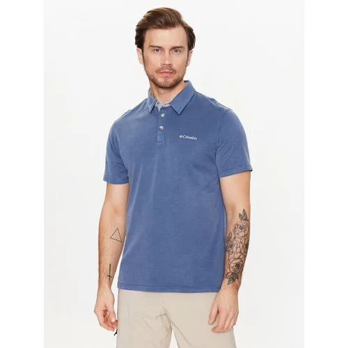 Columbia Polo majica Melson Point 1772721 Modra Regular Fit