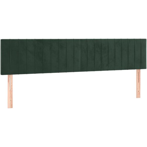 Maison Chic Posteljno vzglavje - Vzglavna omarica 2 kosa temno zeleno 100x5x78/88 cm žamet, (22077959) Cene