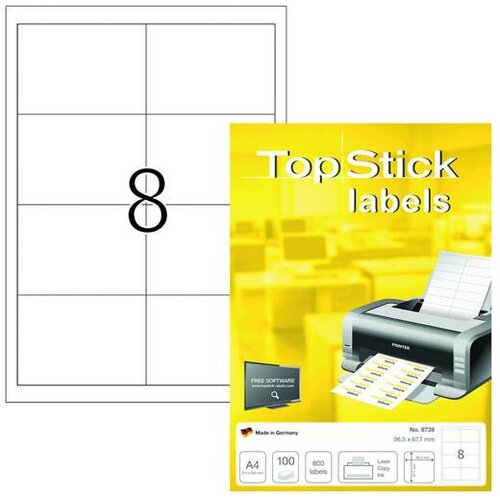 Herma etikete topstick, 96.5x67.7 mm, 100/1 HER8739 Cene