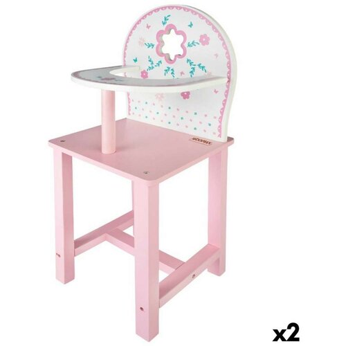  Visoki stolac Woomax 25 x 55 x 20 cm Lutke Bijela Roza 2 kom. Cijene