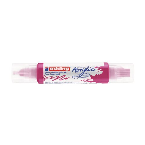 Edding akrilni marker E-5400 double-liner sa dva vrha magenta ( 12MA54DM ) Slike