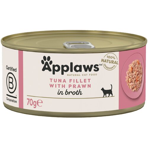 Applaws Varčno pakiranje v bujonu 24 x 70 g - Tuna s kozicami Cene