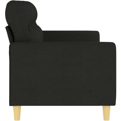 Trosjed od tkanine Crna 180 cm Slike