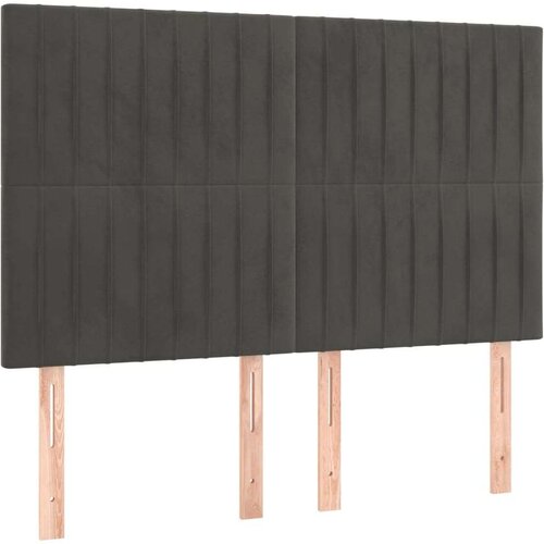  Krevet s oprugama i madracem tamnosivi 140x200 cm bar&amp;scaron;unasti Slike