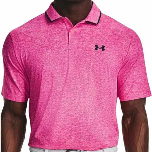 Under Armour Men's UA Iso-Chill Polo Pink Shock/Midnight Navy S