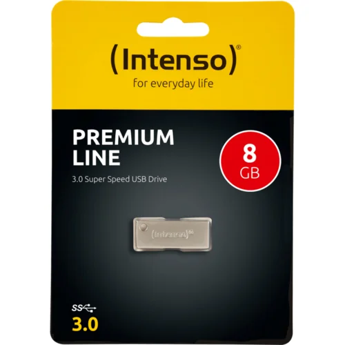  (Intenso) USB Flash 8GB Hi-Speed USB 3.0 up to 100MB/s, Premium Line – USB3.0-8GB/Premium Line