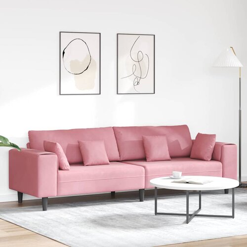 SOFA Ružičasta 250 x 77 x 76 cm Baršun Cene