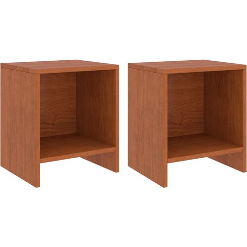 VidaXL Nočne omarice 2 kosa medeno rjave 35x30x40 cm trdna borovina, (20624228) Slike