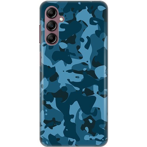 silikonska maska za Samsung A146B Galaxy A14 4/5G Camouflage Pattern Print tamno plava Slike