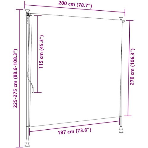  Vanjska roleta 200 x 270 cm antracit Slike