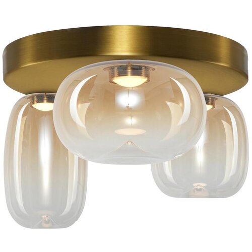  LED plafonska svetiljka VASO LED/12W/230V &Oslash; 42 cm zlatna/dimna Cene