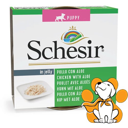 Schesir Puppy Chicken With Aloe 150g, Konzerva Za Štence Sa Piletinom i Alojom Cene
